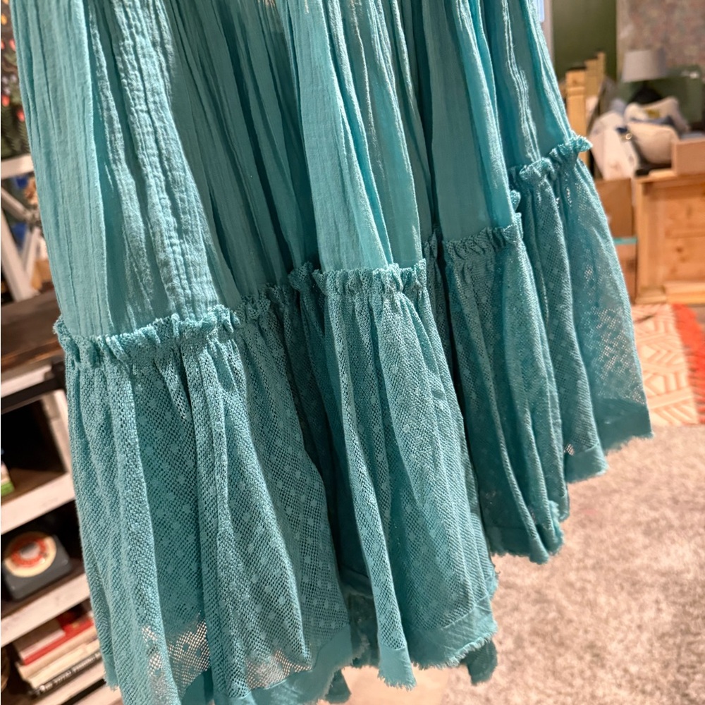 100 degree Turquoise Sleeveless Dress - Picture 5 of 6